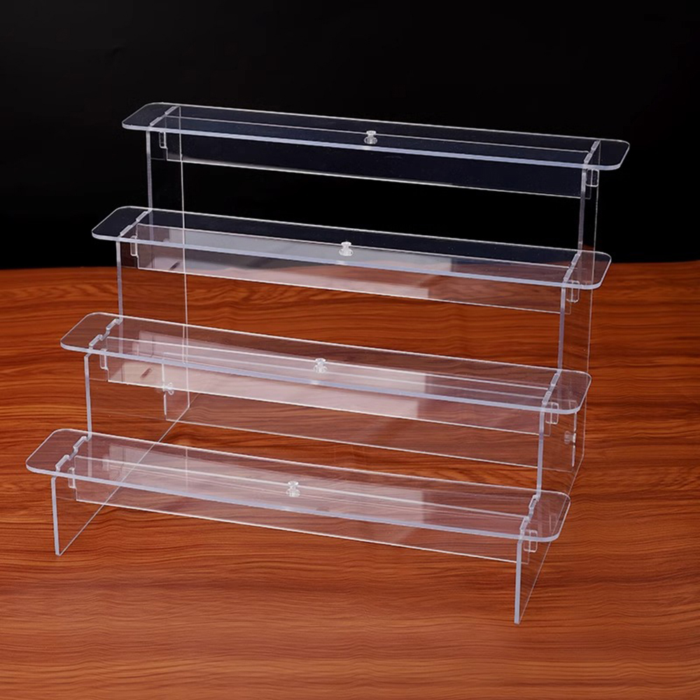 Pop Display Shelf - ชั้นวางอะคริลิคหลายชั้นสำหรับจัดแสดงฟิกเกอร์ ที่วางเครื่องประดับ ชั้นวางคัพเค้ก ชั้นวางของแบบถอดได้ ชั้นเก็บของ