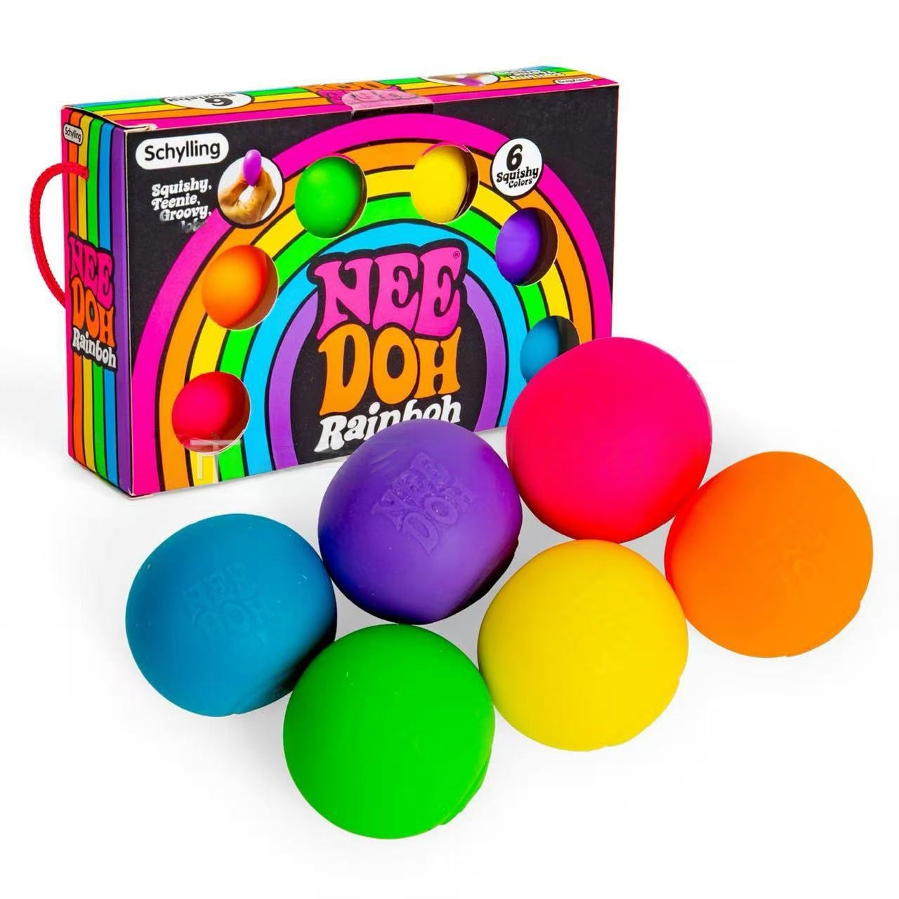 Mystery Box Blind Bag - ของเล่นบีบคลายเครียด Schylling Needoh Rainbow Teenie Stress