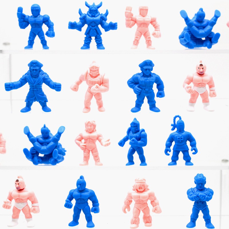 Capsule Toy Gashapon - ของแท้ของเล่นแคปซูล Kinnikuman สีชมพู Sinewy Meatman Complete