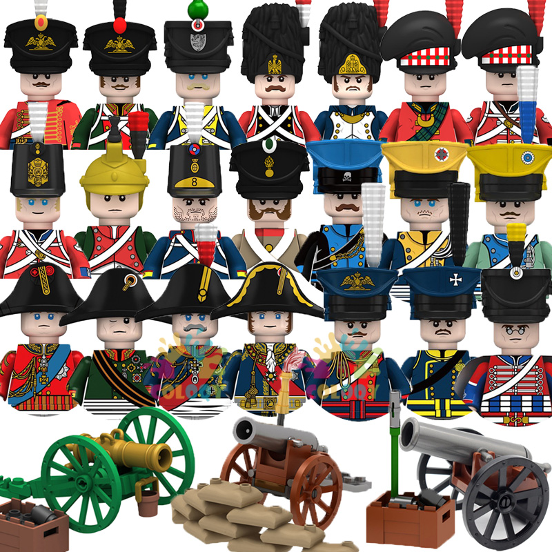 Lego Minifigure Holder - ของเล่นเด็ก Napoleonic Wars Building Blocks 4