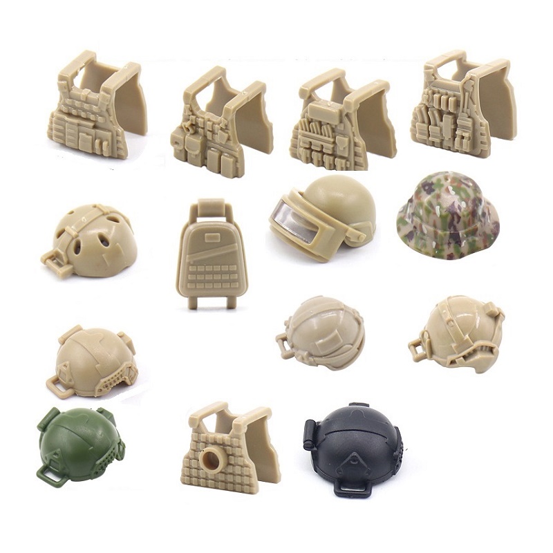 ทหารเสื้อเกราะยุทธวิธีหมวกเกรา - Lego Minifigure Holder บทวิจารณ์และราคา
