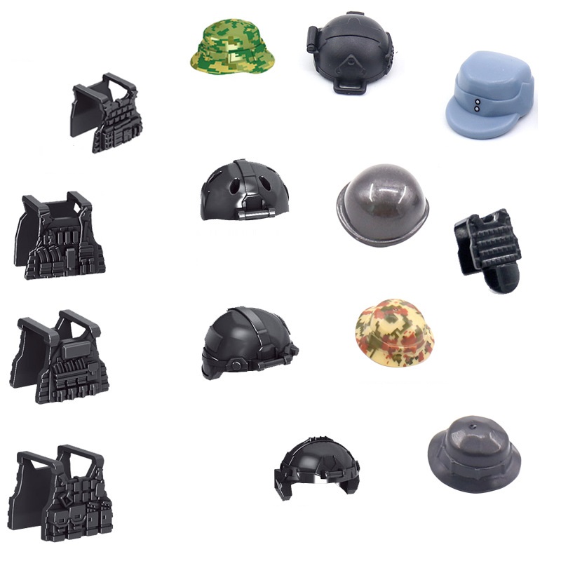 ทหารเสื้อเกราะยุทธวิธีหมวกเกรา - Lego Minifigure Holder บทวิจารณ์และราคา