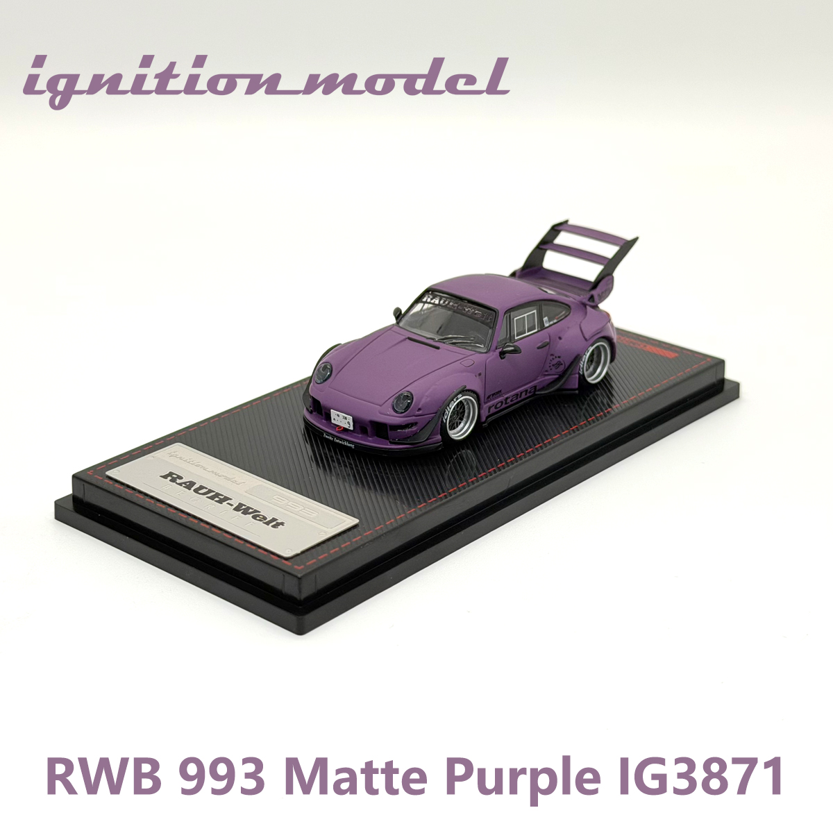 โมเดลรถ Porsche RWB 993 สีม่วง - Die Cast Car 1 64 บทวิจารณ์และราคา