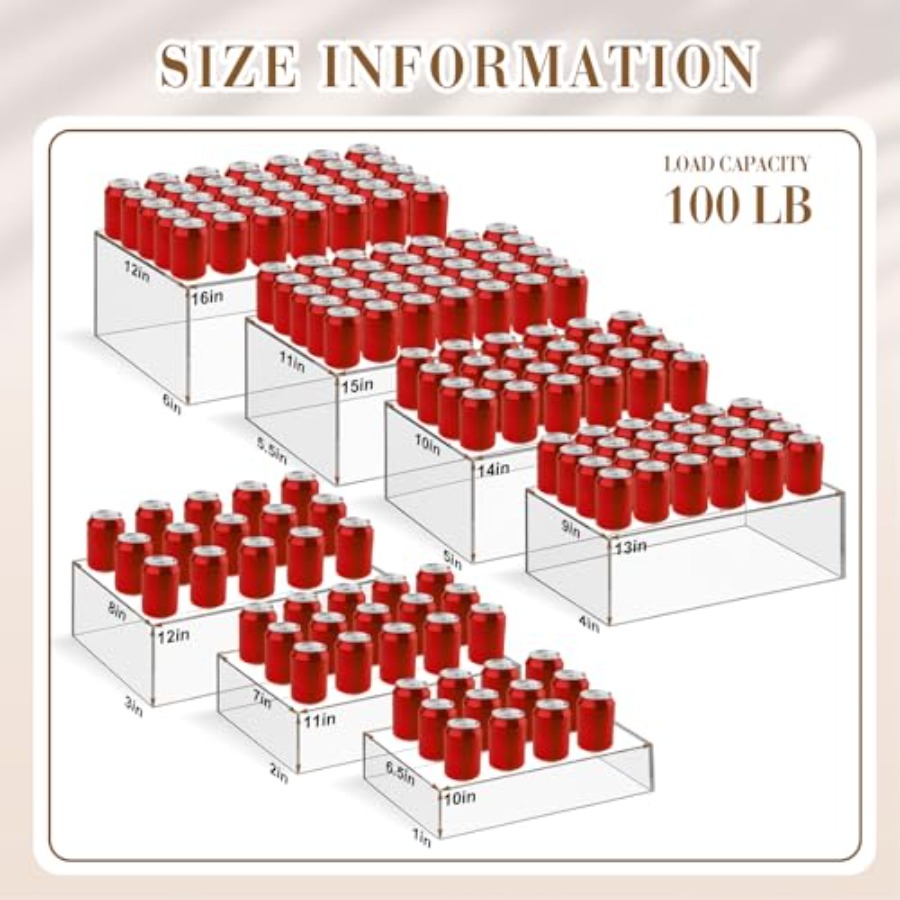 ชุดแท่นวางบุฟเฟ่ต์ขนาดใหญ่พิเศ - Display Risers Set บทวิจารณ์และราคา